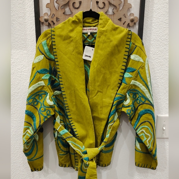 Free People Nori embroidered jacket NWT - Picture 4 of 8